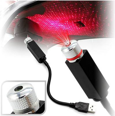 Sument USB Decoration Star Light Projector Light/Disco Light/Car Night Lamp Decorations With Bedroom Romantic Mood Atmosphere Fit Car, Party and More Shower Laser Light  (Ball Diameter: 15 cm)