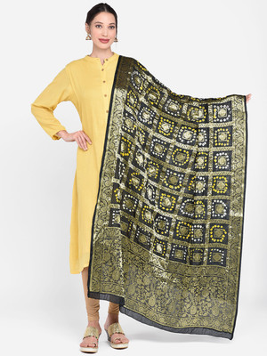 DUPATTA BAZAAR Pure Silk Woven Women Dupatta