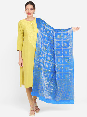 DUPATTA BAZAAR Pure Silk Woven Women Dupatta