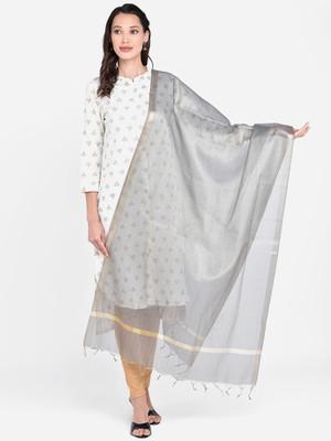 DUPATTA BAZAAR Silk Blend Solid Women Dupatta