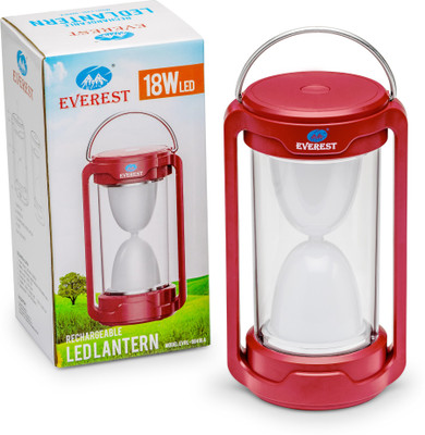EVEREST Rechargeable 18 W LED Emergency Light Lantern 10 hrs Lantern Emergency Light(Red)