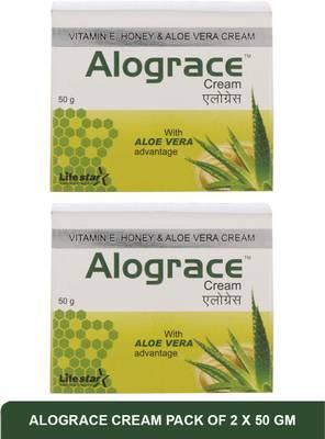 alograce Best Aloe Vera Cream (pack of 2) 50g  (50 g)