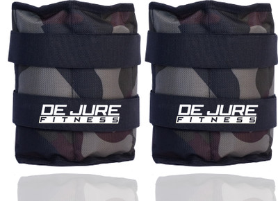 DE JURE FITNESS ANKLE WEIGHT ( Camouflage) 2. KG PAIR Green, Black Ankle Weight, Wrist Weight(4 kg)