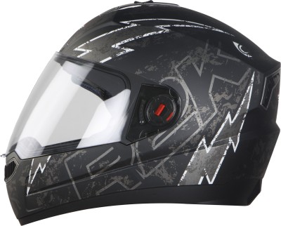 Steelbird SBA-1 R2K LIVE Motorbike Helmet(Matt Black Grey)