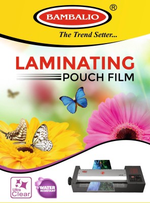 BAMBALIO Professional Thermal Laminating Pouch 65 X 95 mm Id Card Size - 350 Microns /100 Sheets LAM-690 Laminating Sheet(13.77 mil Pack of 1)