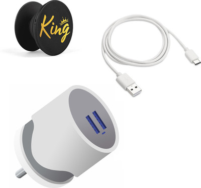 DAKRON Wall Charger Accessory Combo for Vivo Y50(Multicolor)
