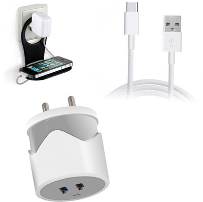 DAKRON Wall Charger Accessory Combo for Huawei P40(White)