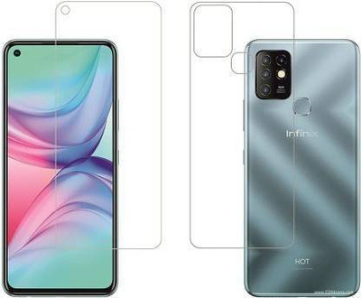 Firstkart Front and Back Tempered Glass for Infinix Hot 10 Lite(Pack of 2)