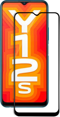 R-TECH Edge To Edge Tempered Glass for Vivo Y12s(Pack of 1)