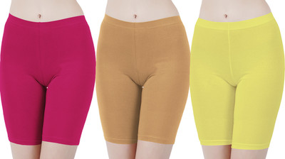 Buy That Trendz Solid Women Multicolor Cycling Shorts