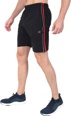 Zeffit Striped Men Black Bermuda Shorts