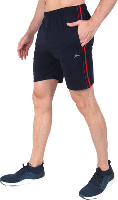 Zeffit Striped Men Dark Blue Bermuda Shorts