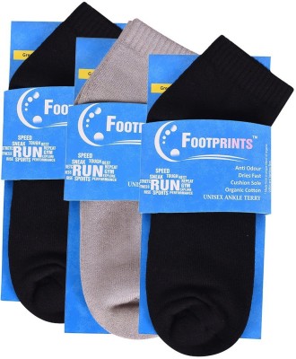 Footprints Organic Cotton Men & Women Ankle Length(Pack of 3)