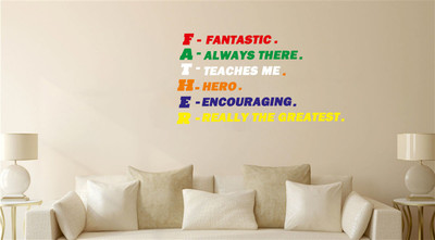 DICTON HUB 59 cm FATHERMEANING6 Removable Sticker(Pack of 1)