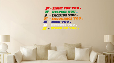 DICTON HUB 59 cm friendsmeaning4 Removable Sticker(Pack of 1)