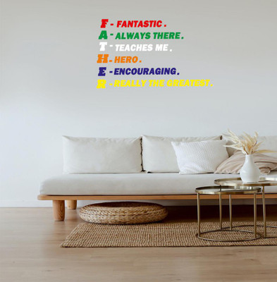 DICTON HUB 59 cm FATHERMEANING7 Removable Sticker(Pack of 1)