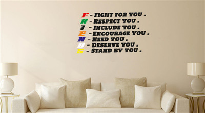 DICTON HUB 59 cm friendsmeaning5 Removable Sticker(Pack of 1)