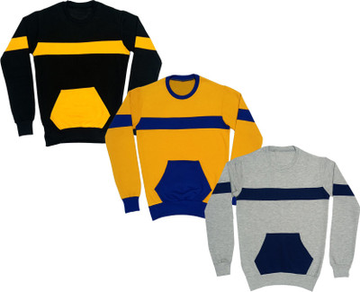 KAYU Full Sleeve Solid Boys & Girls Sweatshirt