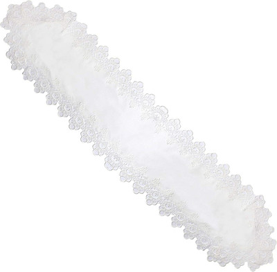 DECOLOGY White 177 cm Table Runner(Linen)