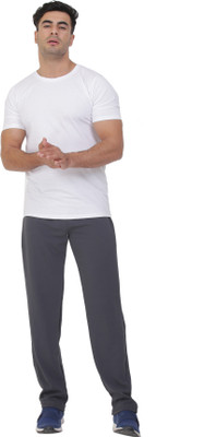 K10 CREATION Solid Men Grey Track Pants