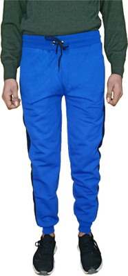 IndiWeaves Solid Men Blue Track Pants