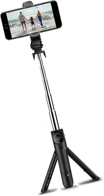 Casa Tech Bluetooth Selfie Stick(Black, Remote Included)