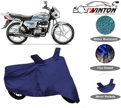 V VINTON Two Wheeler Cover for Hero(Splendor Plus, Blue)