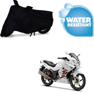 SRENTERPRISES Two Wheeler Cover for Hero(Karizma, Black)