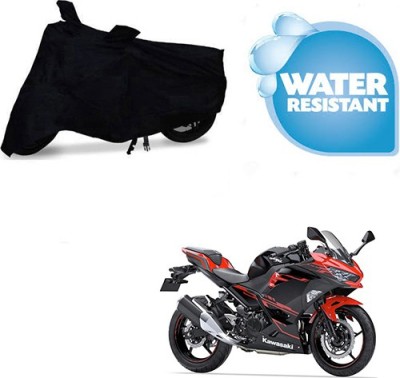 Mdstar Waterproof Two Wheeler Cover for Kawasaki(Ninja 250, Black)