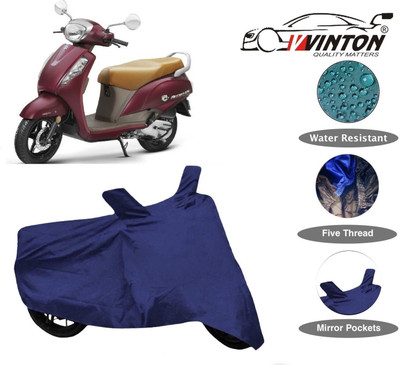 V VINTON Two Wheeler Cover for Suzuki(Access SE, Blue)