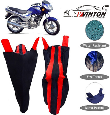 V VINTON Two Wheeler Cover for TVS(Victor GLX, Red)
