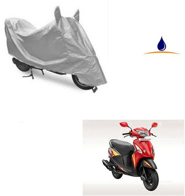 SRENTERPRISES Two Wheeler Cover for Hero(Pleasure, Silver)