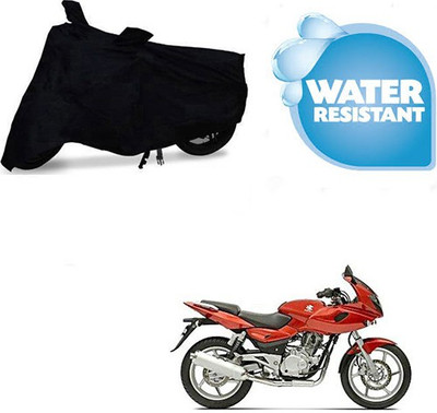 Mdstar Waterproof Two Wheeler Cover for Bajaj(Pulsar 220 DTS-i, Black)