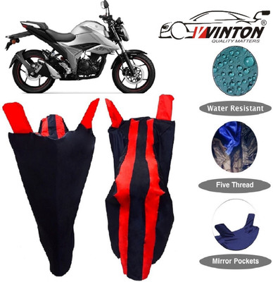 V VINTON Two Wheeler Cover for Suzuki(Gixxer, Red)
