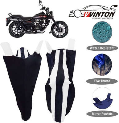 V VINTON Two Wheeler Cover for Bajaj(Avenger 220 Street, White)