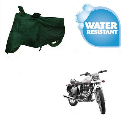 SpeedRock Waterproof Two Wheeler Cover for Royal Enfield(Bullet 350, Green)