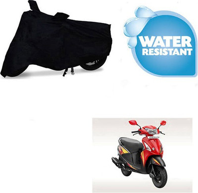 saanvi Waterproof Two Wheeler Cover for Hero(Pleasure, Black)
