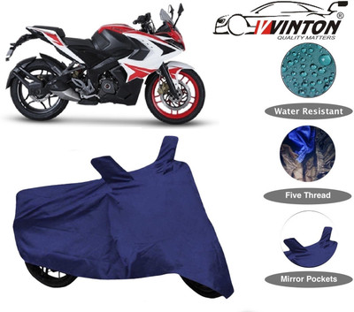 V VINTON Two Wheeler Cover for Bajaj(Pulsar RS 200, Blue)