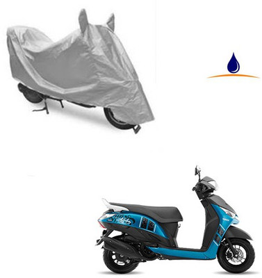 SRENTERPRISES Two Wheeler Cover for Yamaha(Alpha, Silver)