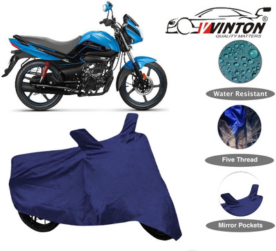 V VINTON Two Wheeler Cover for Hero(Splendor I Smart, Blue)