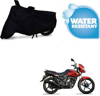 Motoren Waterproof Two Wheeler Cover for TVS(Flame DS 125, Black)