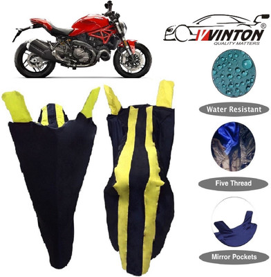 V VINTON Two Wheeler Cover for Ducati(Monster 821, Yellow)