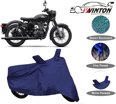 V VINTON Two Wheeler Cover for Royal Enfield(Classic 500, Blue)