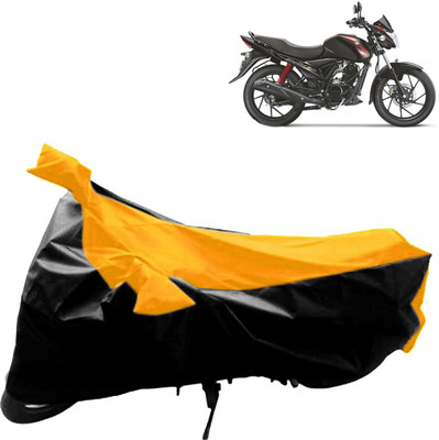 Rhtdm Two Wheeler Cover for Suzuki(Sling Shot Plus, Black, Yellow)