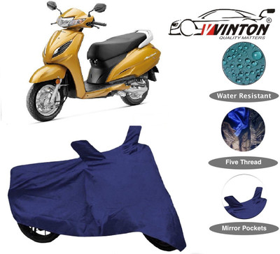 V VINTON Two Wheeler Cover for Honda(Activa 6G, Blue)