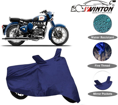 V VINTON Two Wheeler Cover for Royal Enfield(Classic 350, Blue)