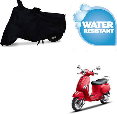 Atulit enterprises Waterproof Two Wheeler Cover for Piaggio(Vespa VXL, Black)