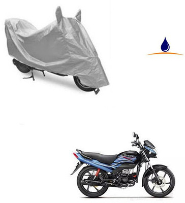 RPSENTTERPR Waterproof Two Wheeler Cover for Hero(Passion Plus, Silver)