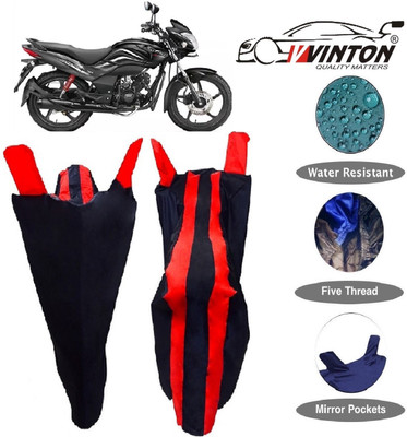 V VINTON Two Wheeler Cover for Hero(Passion, Red, Blue)