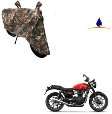 SRENTERPRISES Two Wheeler Cover for Triumph(Twin spark, Multicolor)